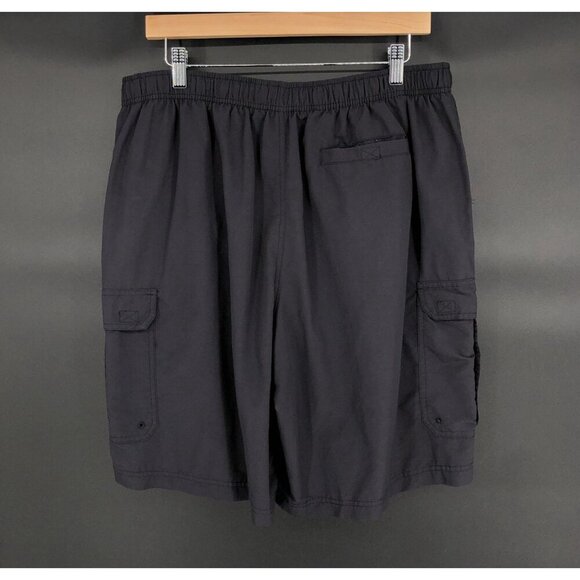 L.L. Bean Men's Cargo Supplex Sport Shorts 10" XL Black Outdoor Swimming Hiking - Picture 2 of 11